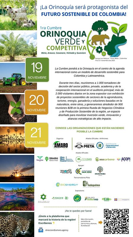 Acopi Meta, aliado oficial de la Cumbre Orinoquía Verde 2025